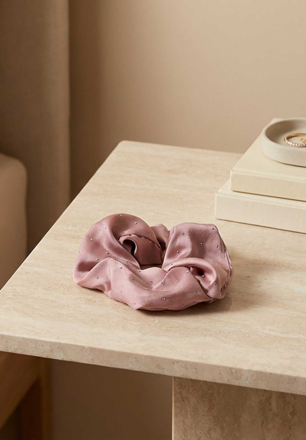 Nasmati⢠Satin Crystal Scrunchies