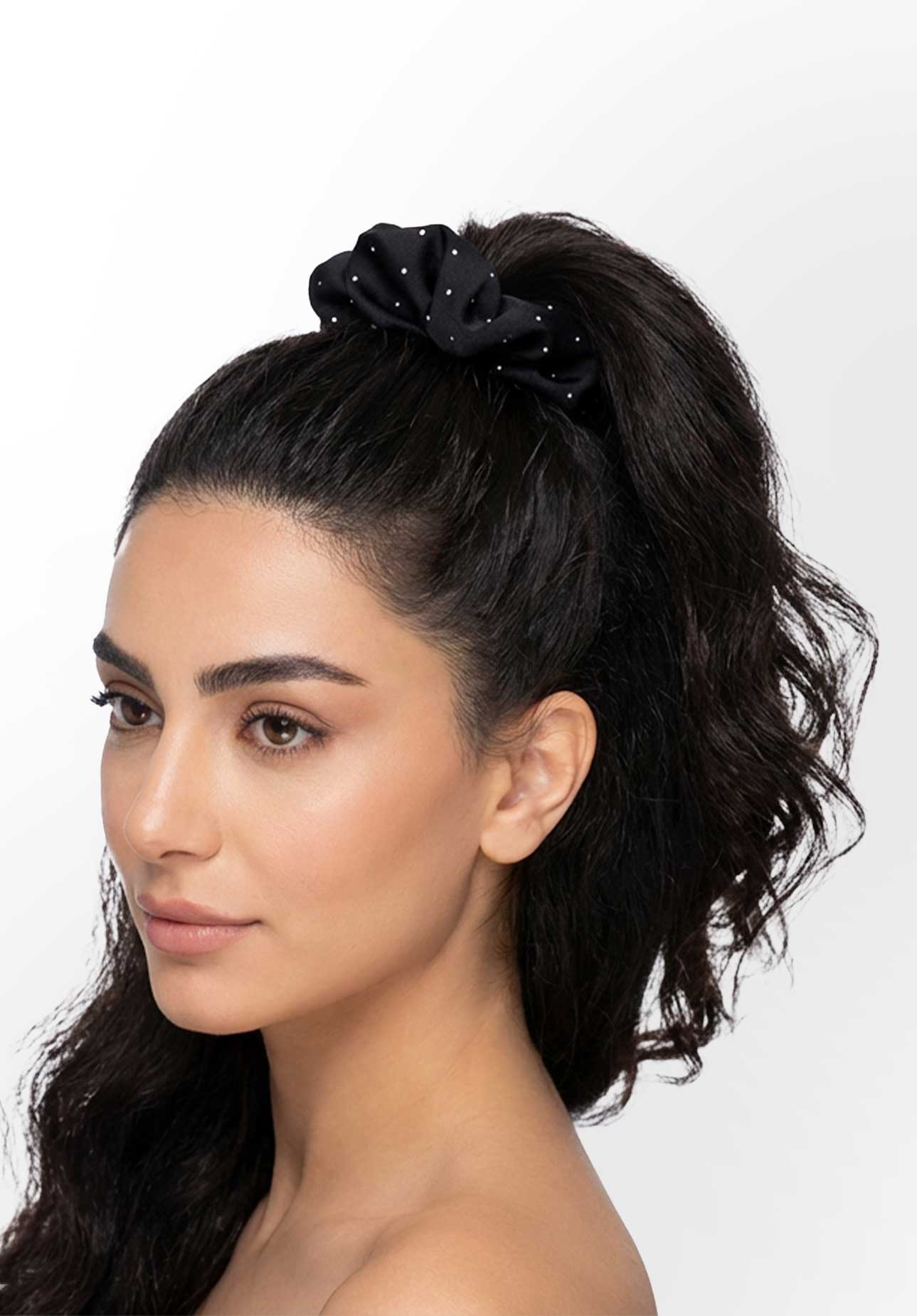 Nasmati⢠Satin Crystal Scrunchies