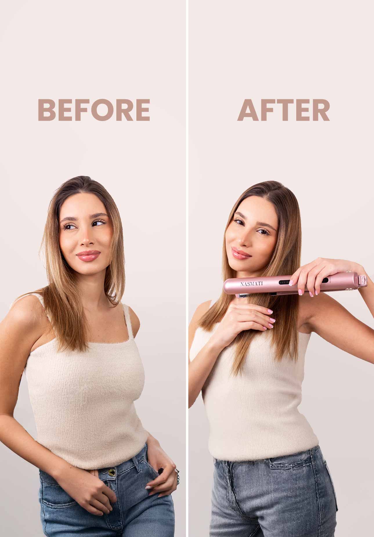 Nasmati™ Cordless Comb Hair Straightener