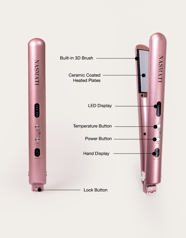 Nasmati™ Cordless Comb Hair Straightener
