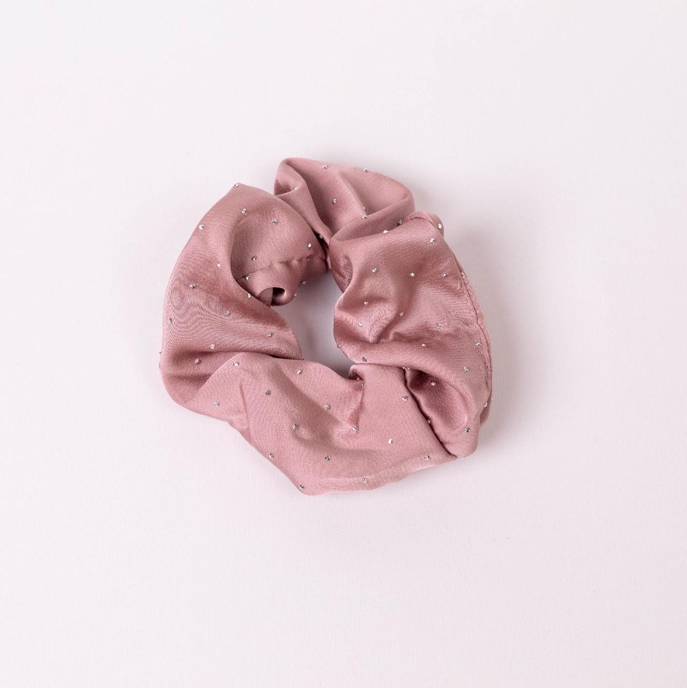 Nasmati™ Satin Crystal Scrunchies