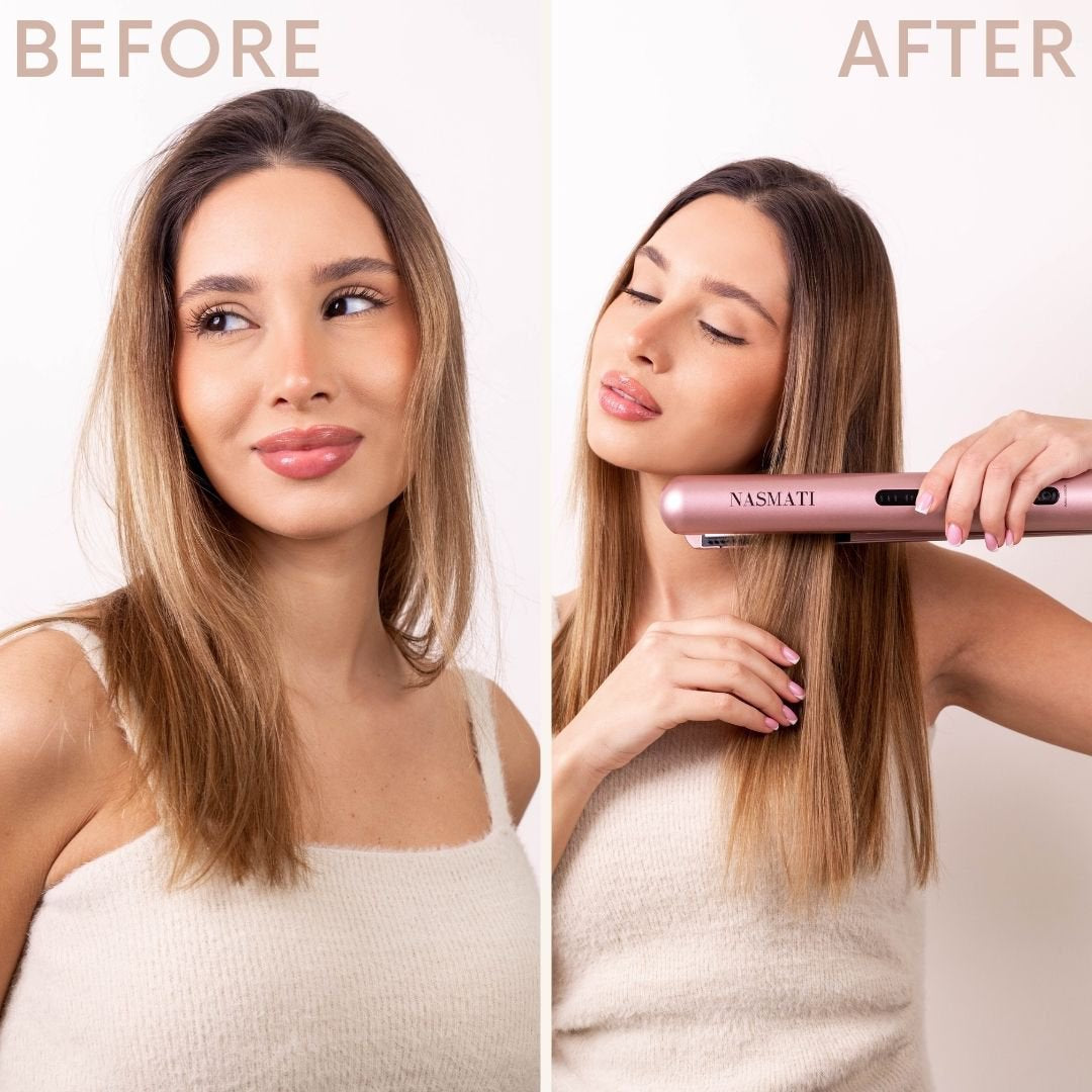 Wireless hair straightener for effortless styling
